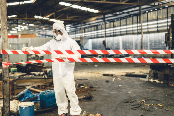 Professional Biohazard technician working in Woodmere, NY